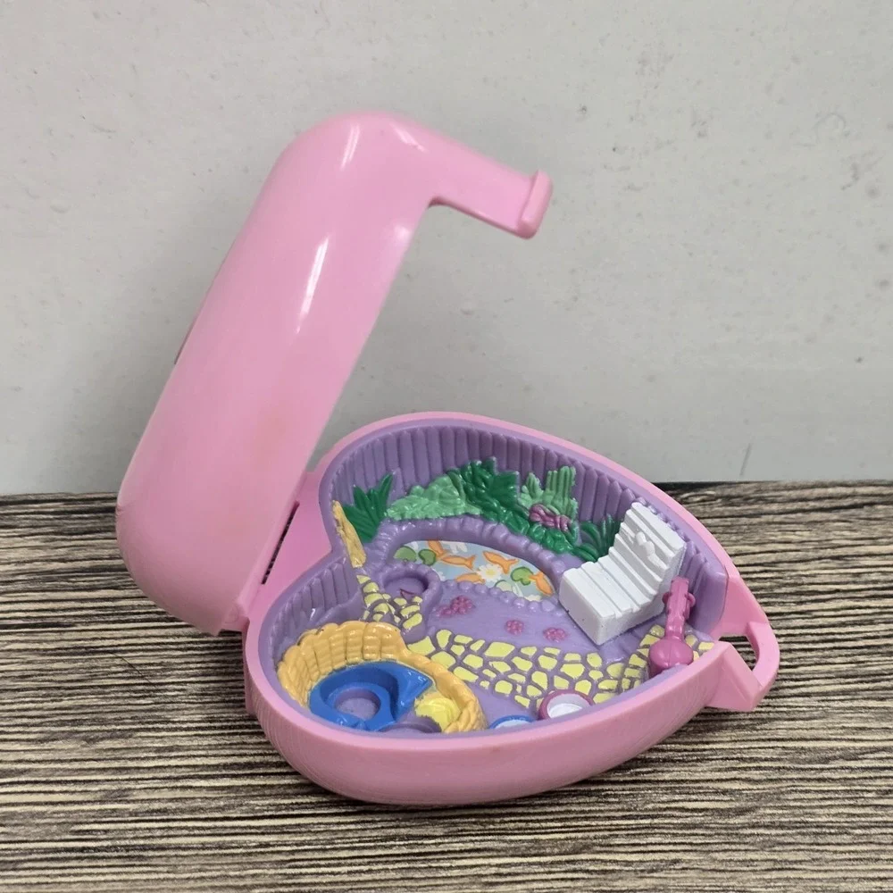 Polly Pocket Kozy‎ Kitties Pet Parade Heart Compact Bluebird Toys Vintage 1993